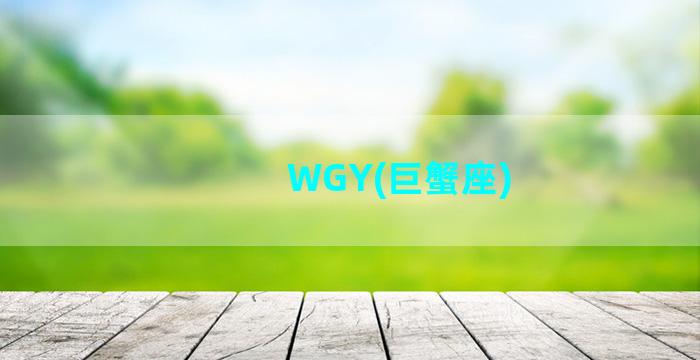 WGY(巨蟹座)