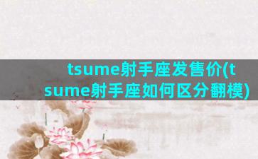 tsume射手座发售价(tsume射手座如何区分翻模)