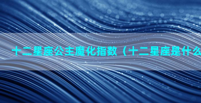 十二星座公主魔化指数（十二星座是什么魔法公主）