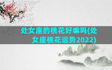 处女座的桃花好嘛吗(处女座桃花运势2022)