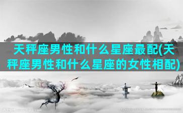 天秤座男性和什么星座最配(天秤座男性和什么星座的女性相配)