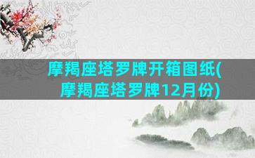 摩羯座塔罗牌开箱图纸(摩羯座塔罗牌12月份)