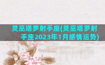 灵巫塔罗射手座(灵巫塔罗射手座2023年1月感情运势)